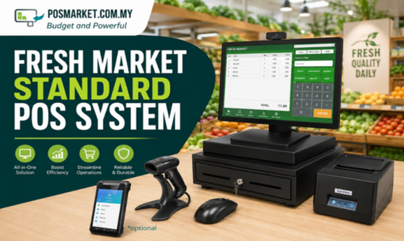 Fresh market POS system with weighing and checkout support