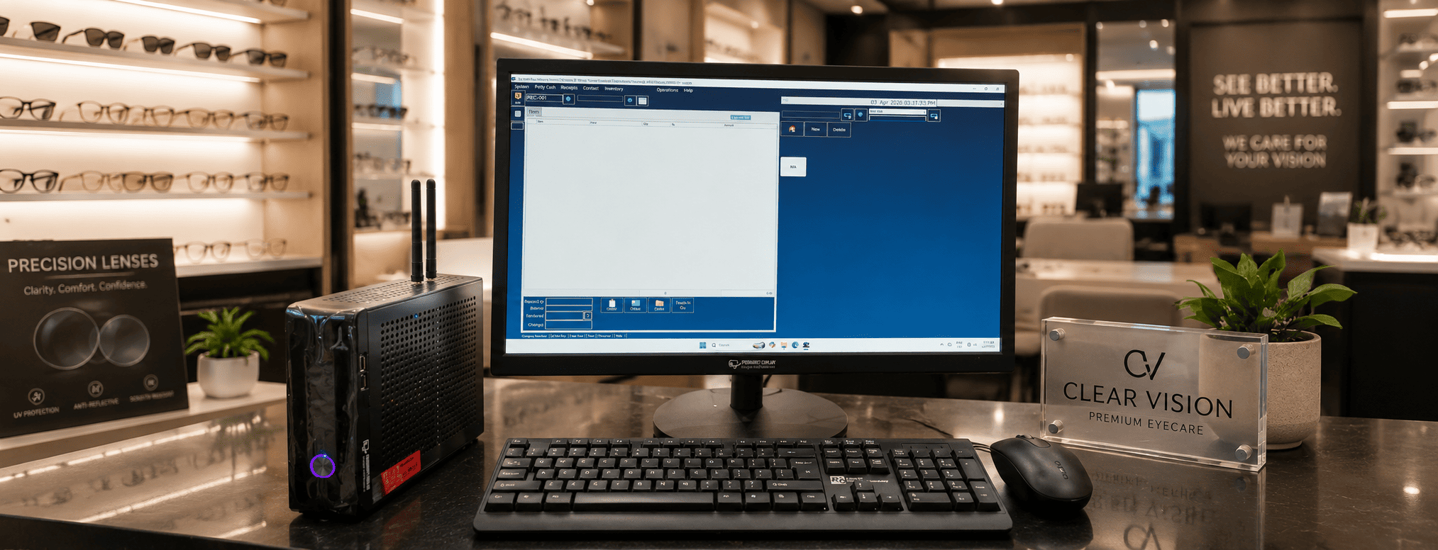 Optical POS system
