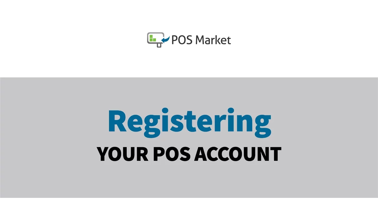 Registering Your POS Account