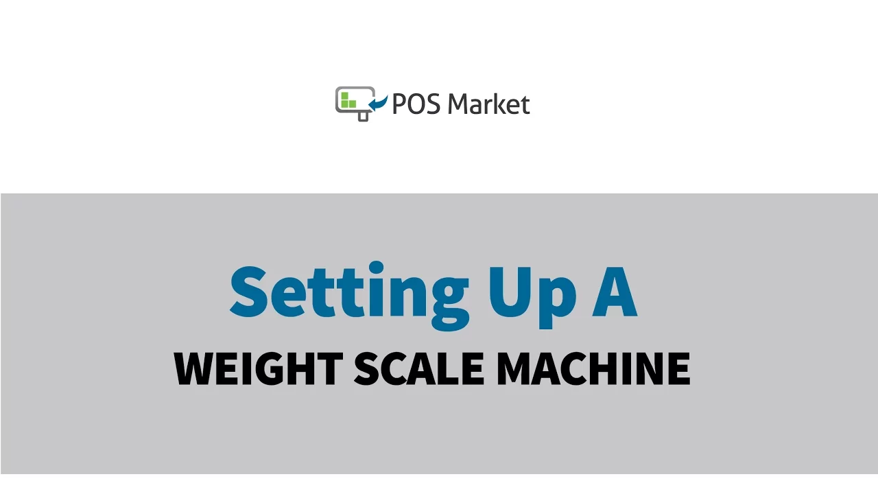 Setting Up a Weight Scale Machine