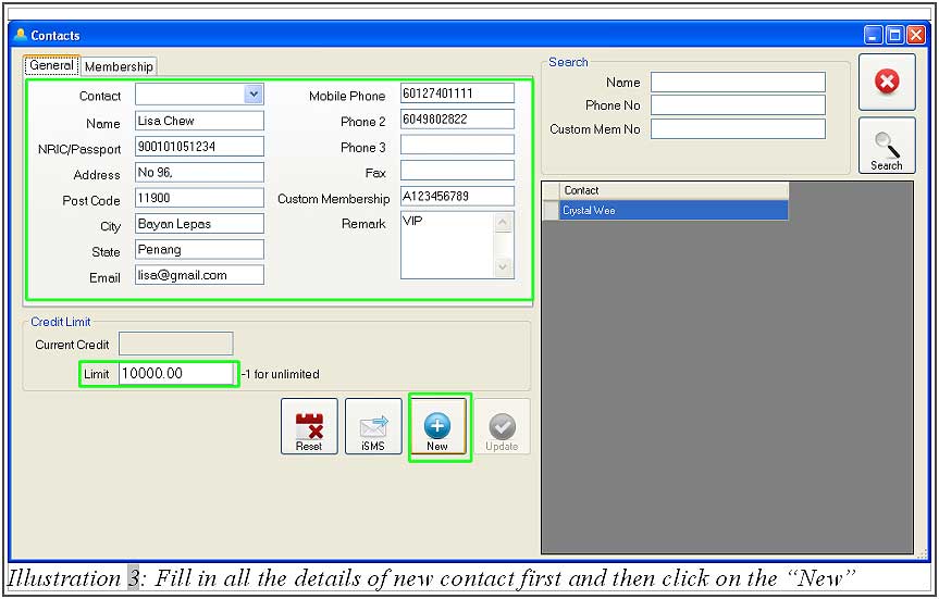 Offline Point Of Sales Terminal Contact 3