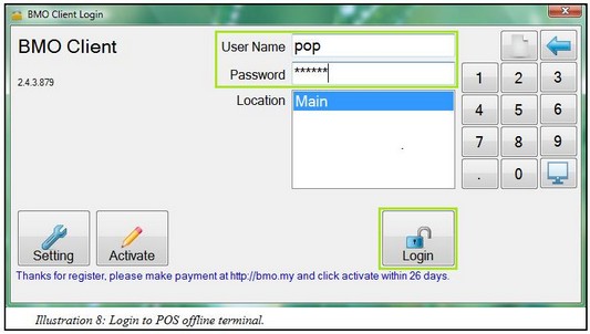 Offline Point Of Sales Terminal Setting POS 8
