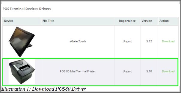 Offline POS Terminal Install Receipt Printer Driver 1