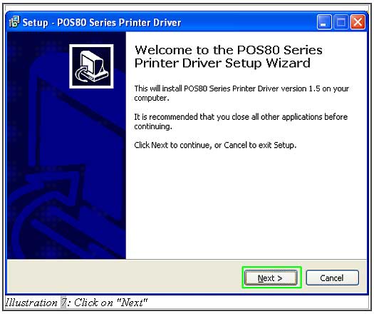 Offline POS Terminal Install Receipt Printer Driver 7