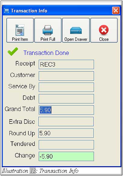 Offline POS Terminal Simple Transaction 13