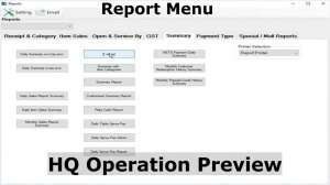 report menu pos system