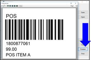 barcode printer 6 pos system