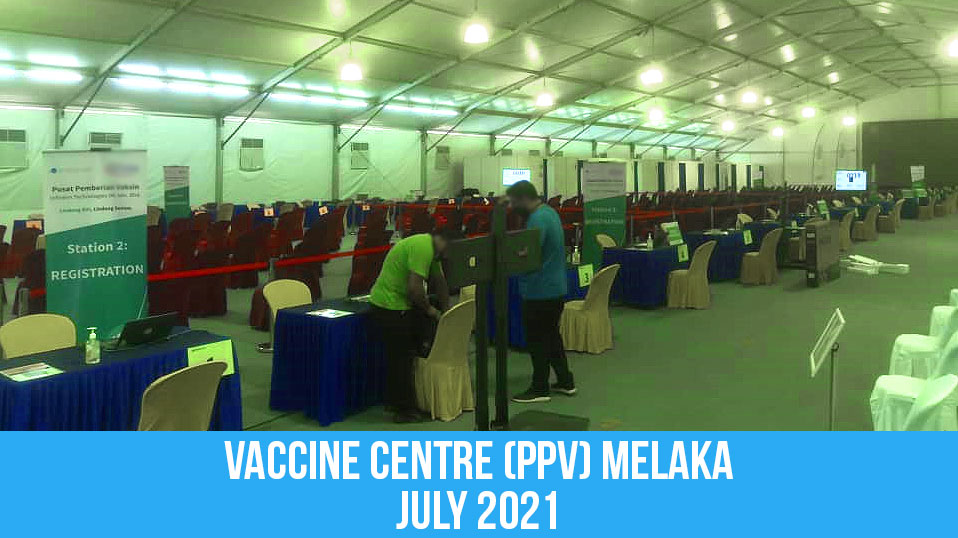 posmarket queue management system vaccine centre ppv melaka